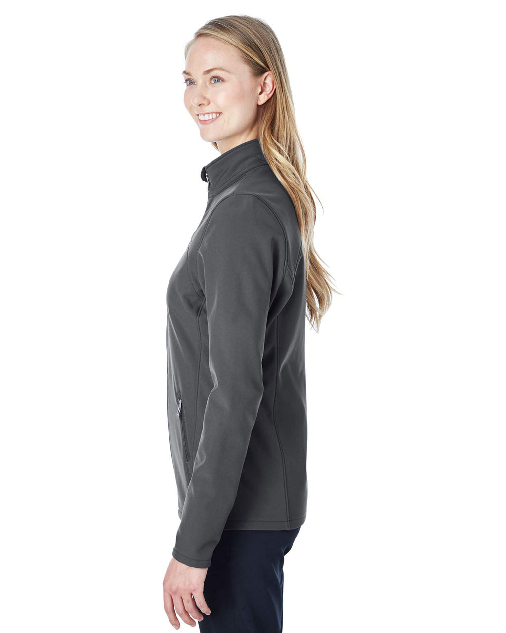 Ladies Transport Soft Shell Jacket - BLAcK RED - XS(D0102H7YNLJ)