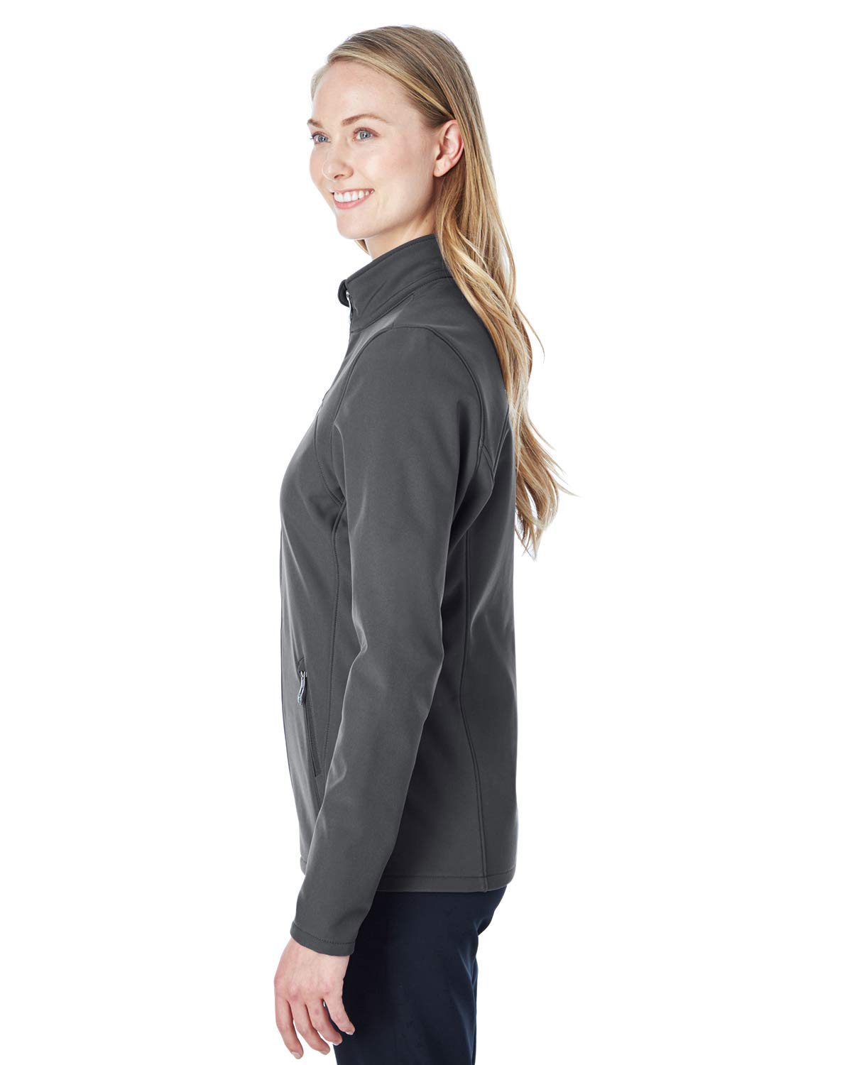 Ladies Transport Soft Shell Jacket - BLAcK RED - XS(D0102H7YNLJ)