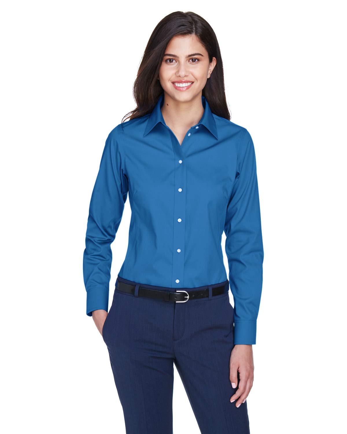 Ladies crown Woven collectionSolid Oxford - LIgHT BLUE - S(D0102H7YR3T)