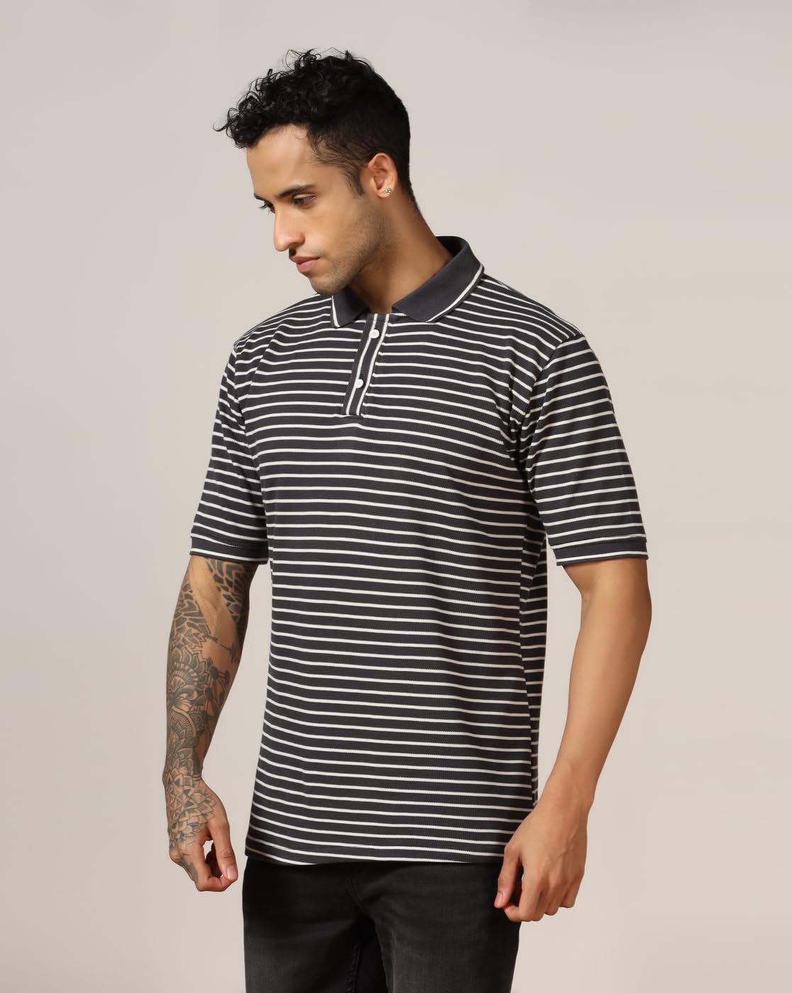 Leriya Fashion MenS Regular Fit T-Shirt (Lf-Mt-1049_Grey
