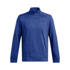 Under Armour Men's Armour Fleece Twist Quarter Zip, (432) Tech Blue / / Black, Large