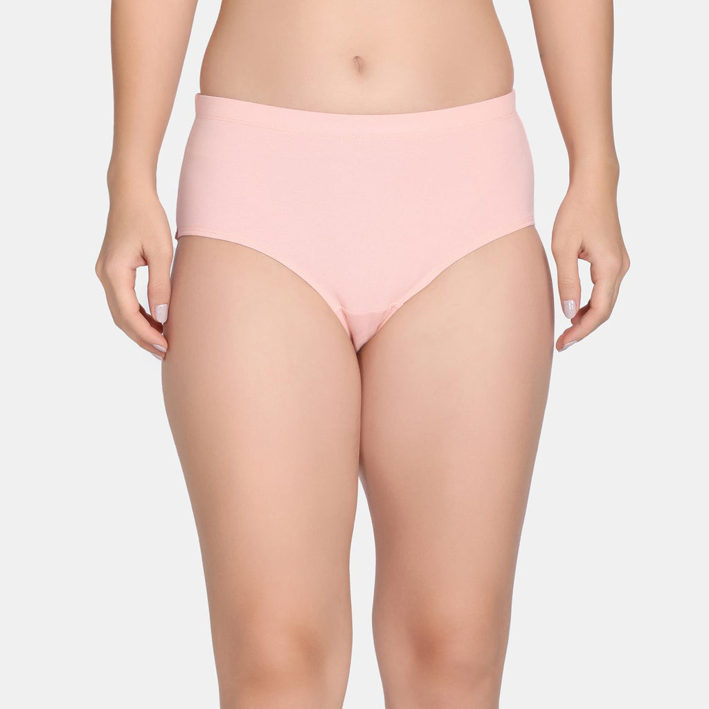 Zivame Womens Cotton Blend Classic Solid Hipster Panties (Pack of 3) (ZI28CA-P Pink D CED EQ Red_P