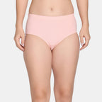 Zivame Womens Cotton Blend Classic Solid Hipster Panties (Pack of 3) (ZI28CA-P Pink D CED EQ Red_P