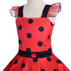 Dressy Daisy Baby Girls Polka Dots Ladybug Dress Up Costume with Accessories Birthday Halloween Christmas Fancy Party Outfit Siz