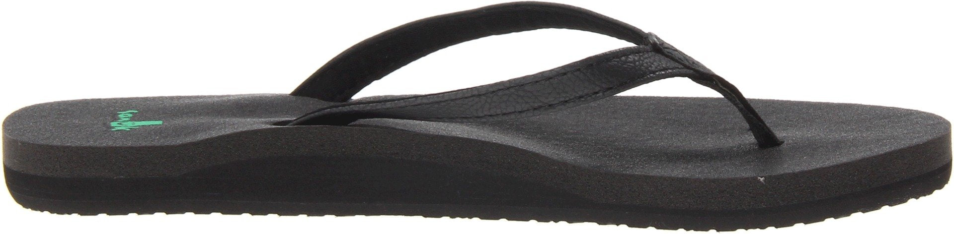Sanuk Women's Yoga Joy Sandal, Black, 9 M US