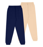 Kyda Kids Girls Regular Fit Cotton Printed Track Pants With Pocket - Multicolor (Pack Of 2) 2 Years-3 Years