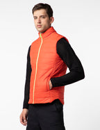 FYLTR Mens Sleeveless Puffer Jacket with Neon Trims - Stand Collar | Full Zipper | Side Pockets | Shaped Hem