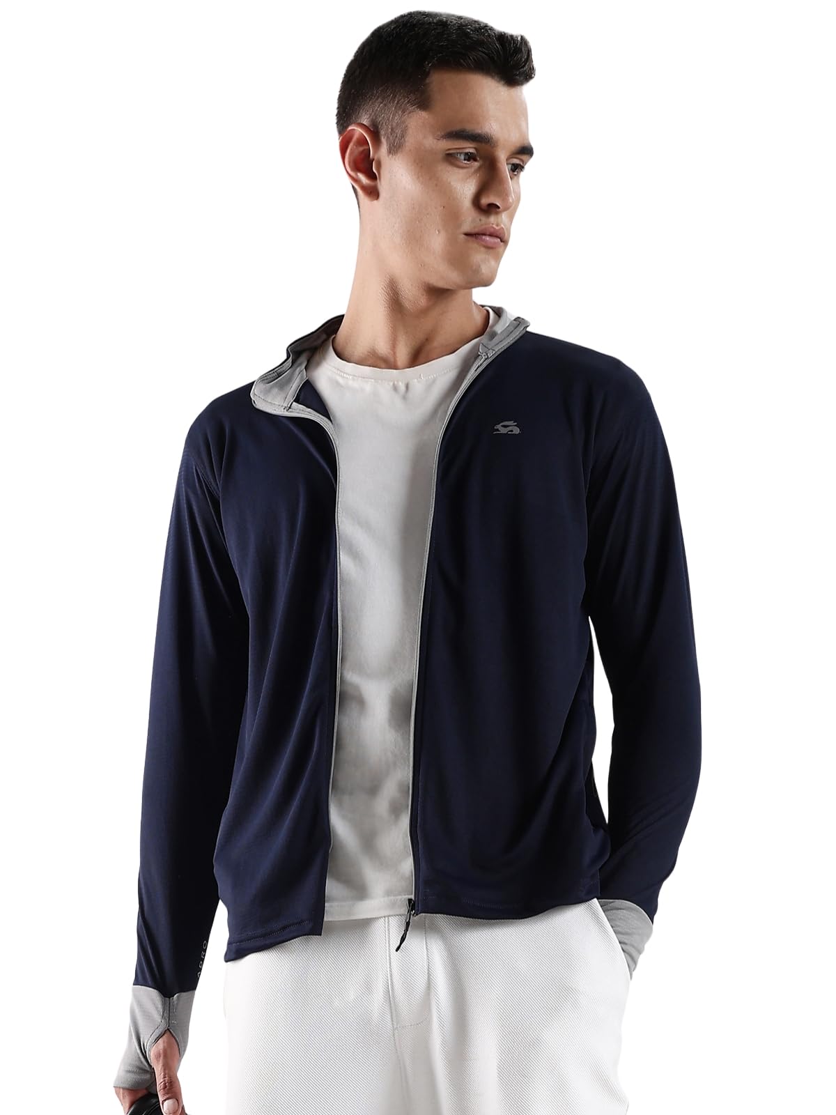 ADRO Sunscreen Jacket for Men UV Sun Advanced Protection Running Jackets For Men Biker Jackets with Zipper Sports jacket for men