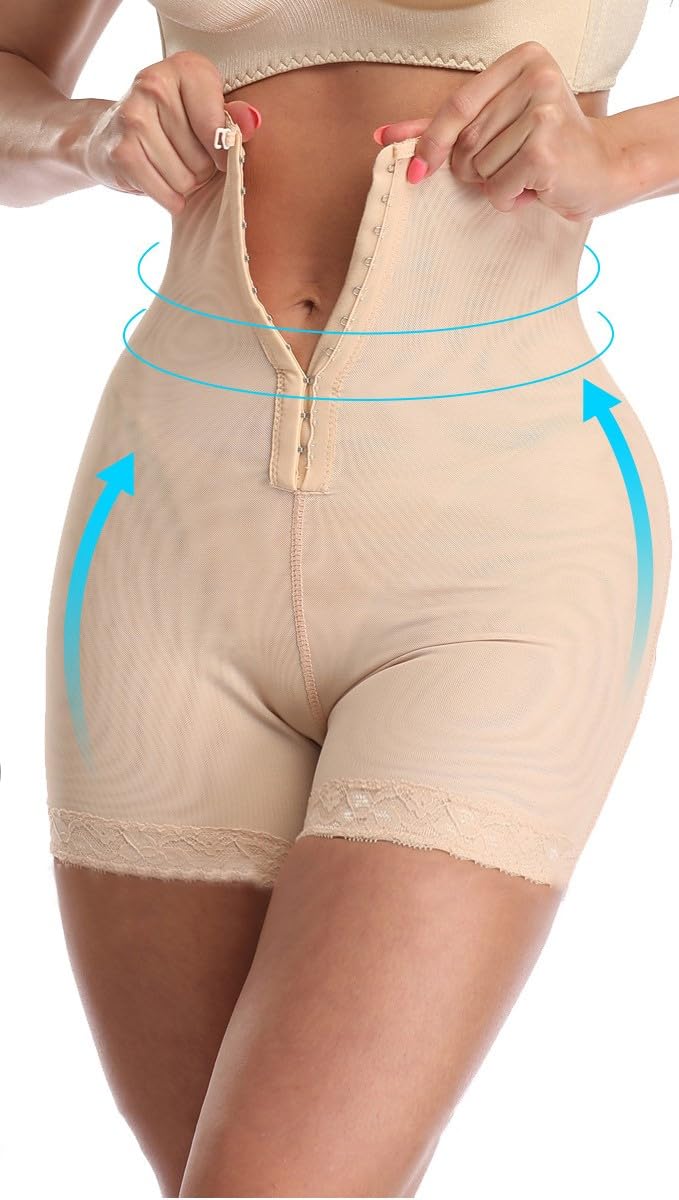 Importikaah Shapewear for Women Tummy Control Plus Size Body Shaper for Butt Lifter and Thigh Slimmer (3XL, Cream) 3