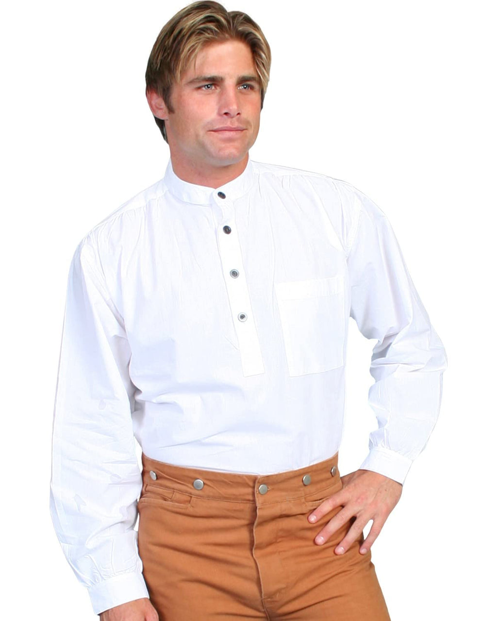 SOLID PULLOVER SHIRT