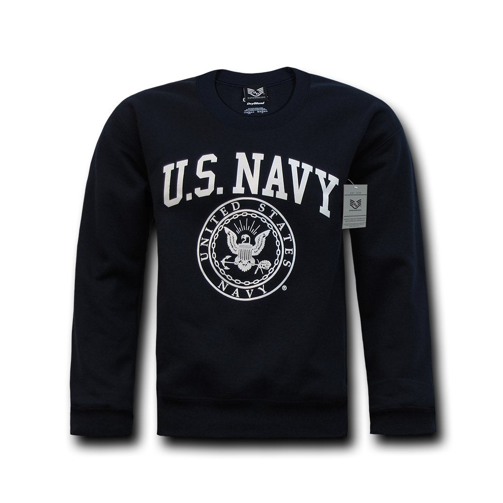 Crewneck Sweatshirt, Navy, Navy, L