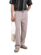 The Indian Garage Co Mens Relaxed Fit Textured Mid-Rise Stretchable Trousers Sweater