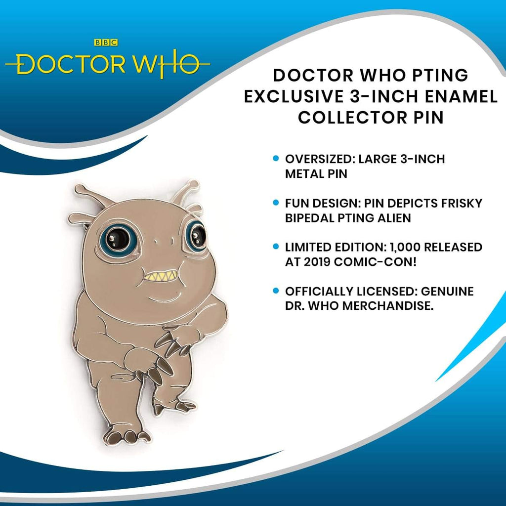Doctor Who Pting Exclusive 3-Inch Enamel Collector Pin - Limited Edition Durable Metal With Colorful Inlay - Great Gift For Any