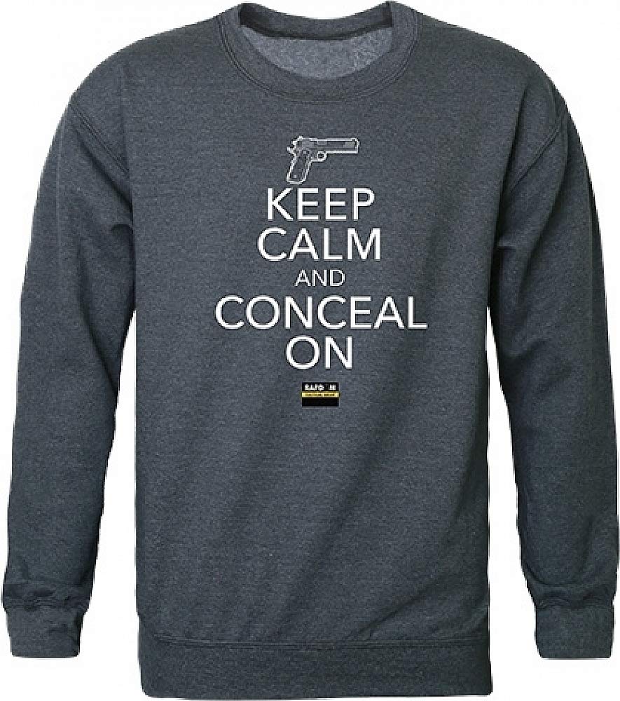 Graphic Crewneck, Conceal On, H.Char, XL