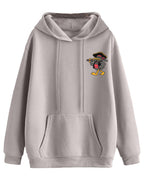 Juneberry Cotton Fleece Oversized Fit Graphic Printed Full Sleeve Hooded Sweatshirt For Women/Girls (Available In S To 3Xl) (Jhd