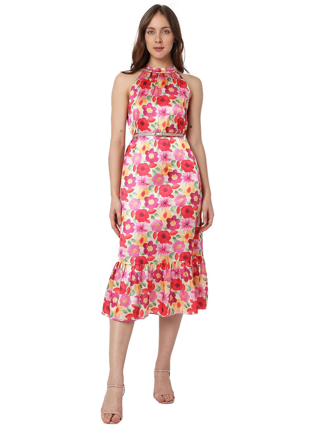 Vero Moda Slim Fit Dress (262812701_Lambs Wool_M)