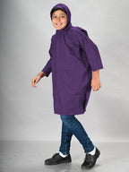 Lux Venus Boys Raincoat With School Bag Cover Purple