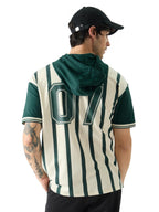 The Souled Store Official Harry Potter: Slytherin Rugby Set Hooded T-Shirts White