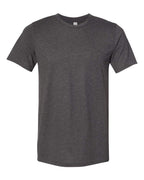 Unisex Sueded T-Shirt - HEATHER RED - XS(D0102H7KPLT)