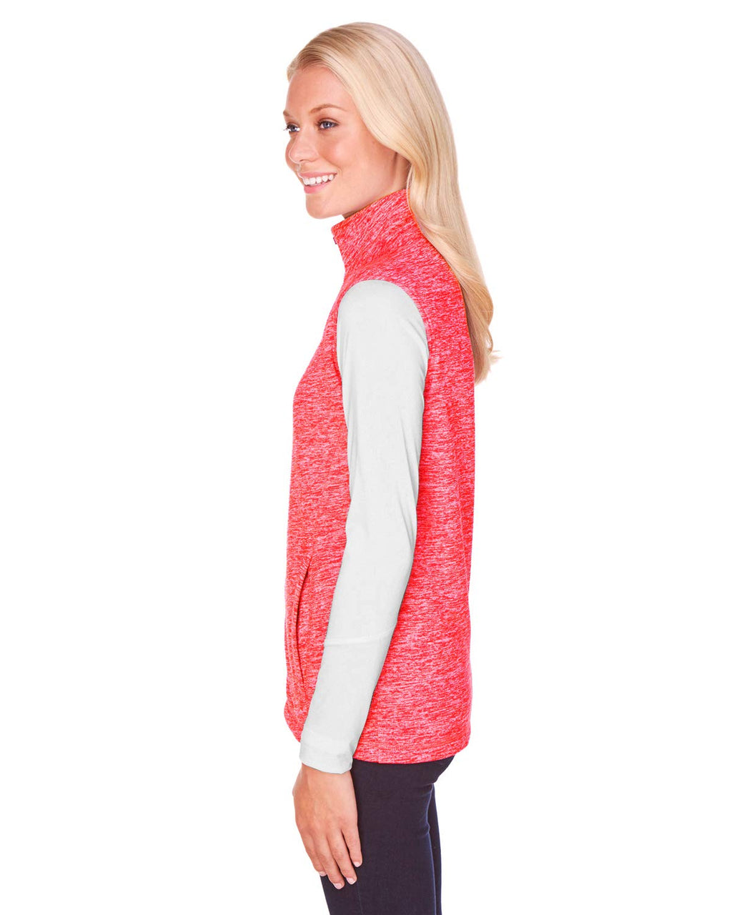 Ladies Lasic cosmic Fleece Vest - EL BLUE NEON gR - S(D0102H769XJ)