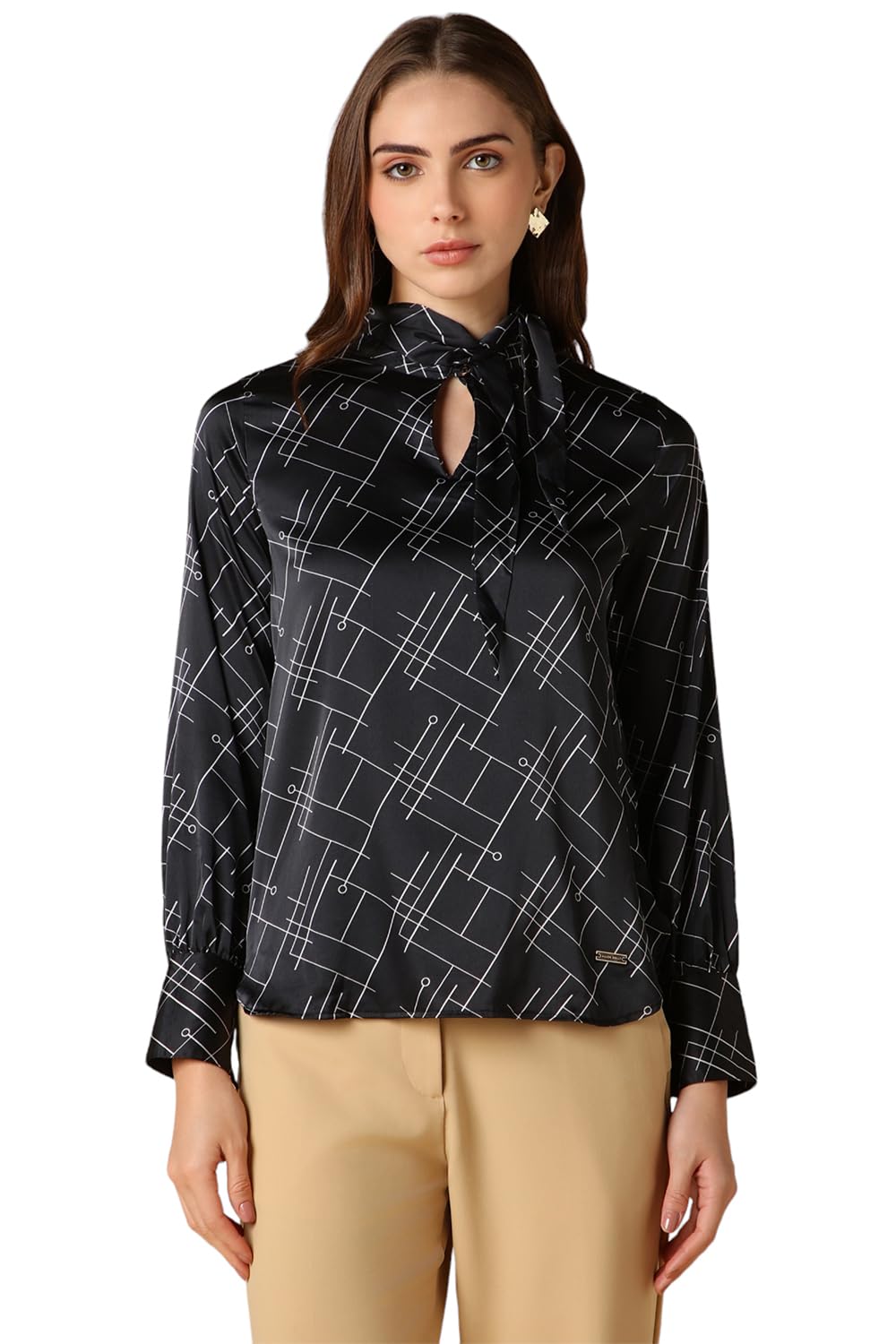 Allen Solly Women Printed Formal T-Shirt