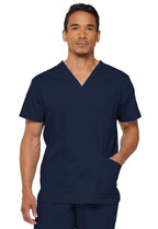 Dickies mens EDS Signature V-Neck Scrub Top Navy X-Large