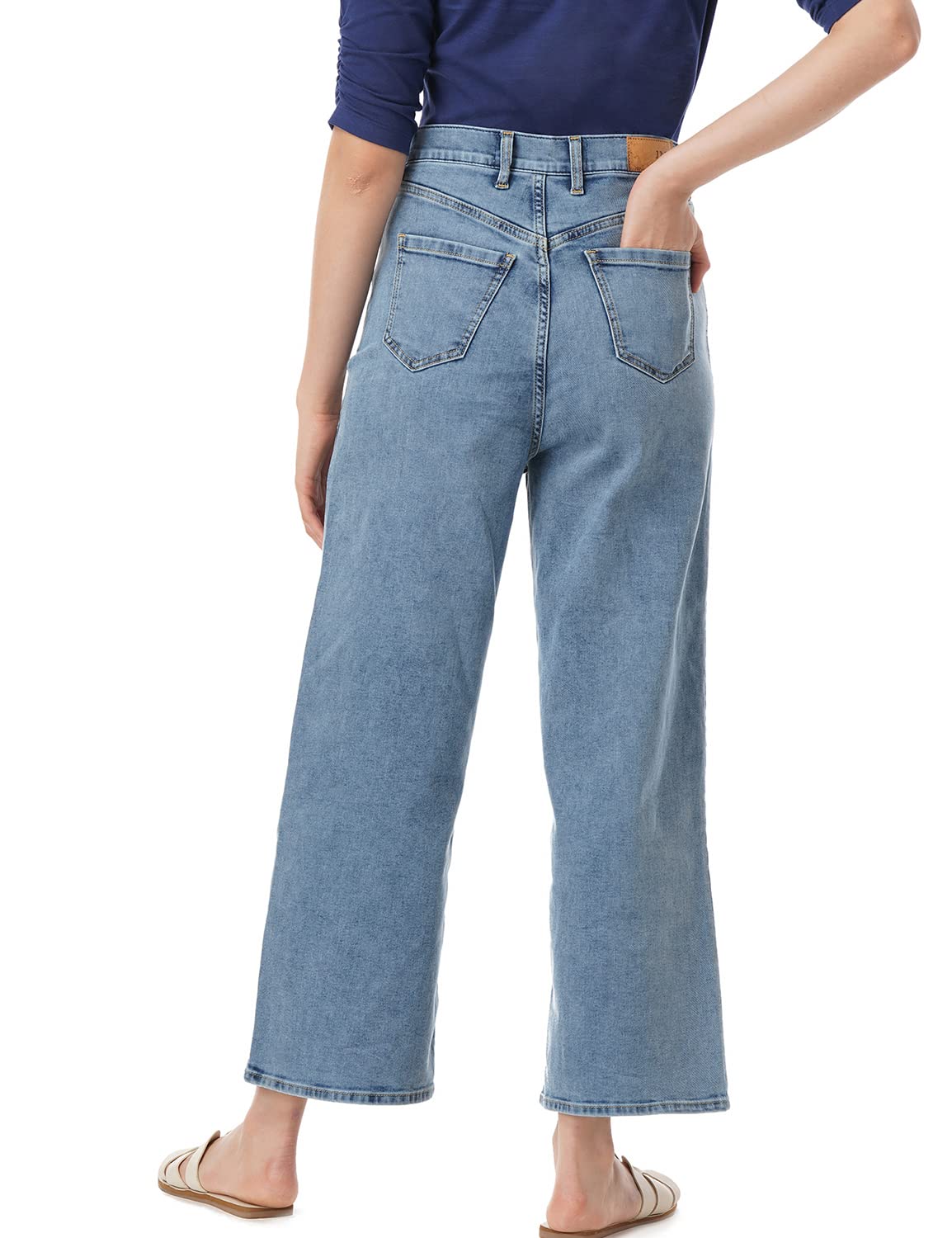 INKD Womens Stretchable Flare Jeans