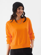 The Souled StoreBlazing Orange SweatshirtWomen Sweatshirts
