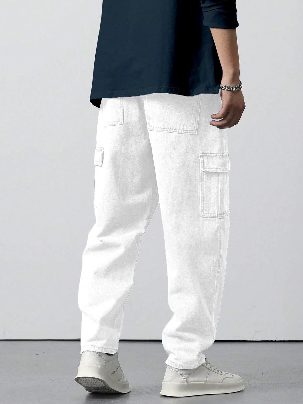 Men Loose Fit Mens Flip Pocket Cargo || Mens Stylish Cotton Loose Fit Denim Cargo Jeans || Multi-Pocket Styling || Perfect for