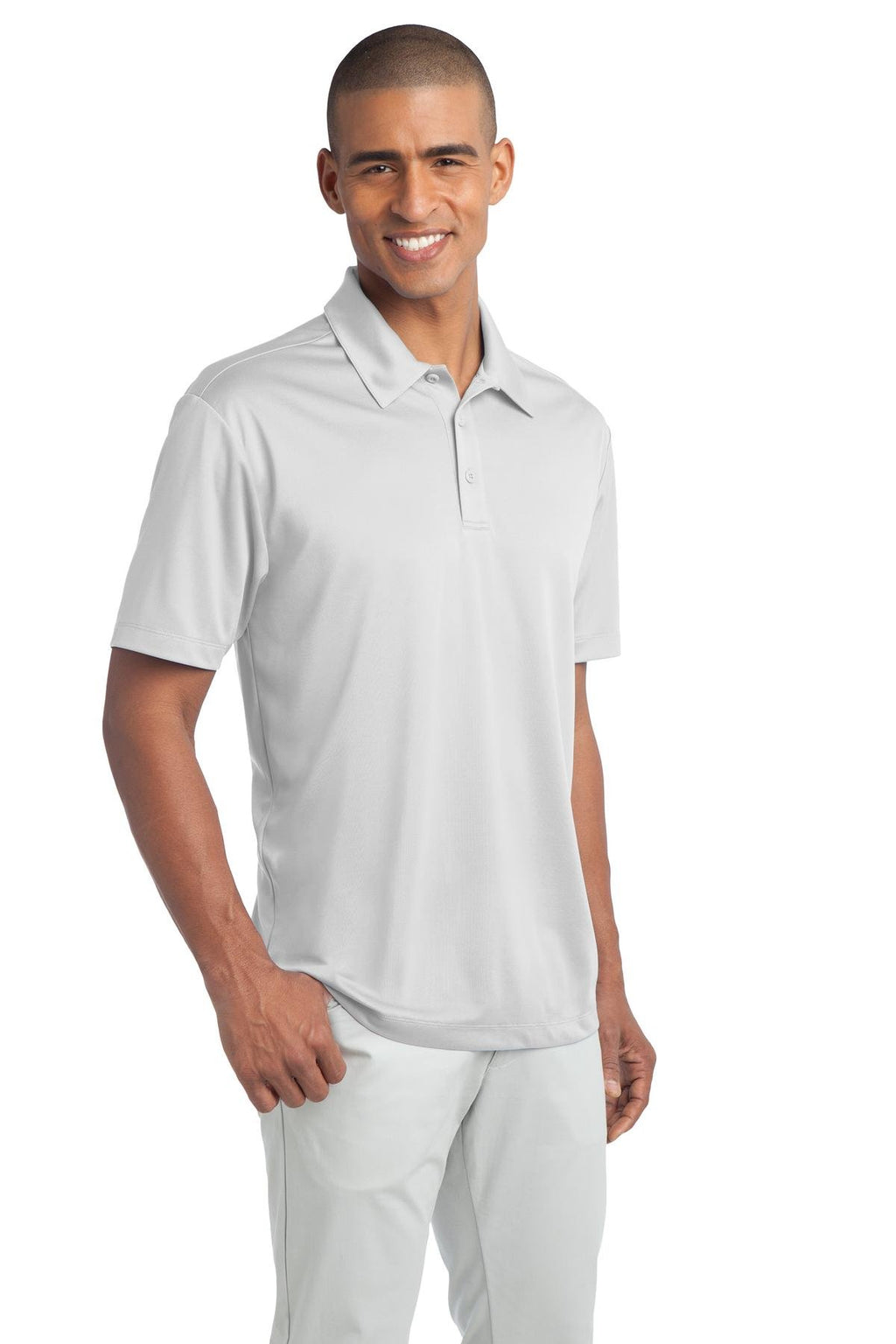 Port Authority Men's Silk Touch Performance Polo M White