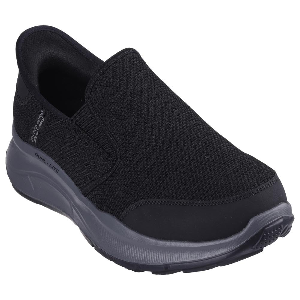 Skechers Men's Equalizer 5.0 Drayze Hands Free Slip-in Sneaker, Black/Charcoal, 8 X-Wide