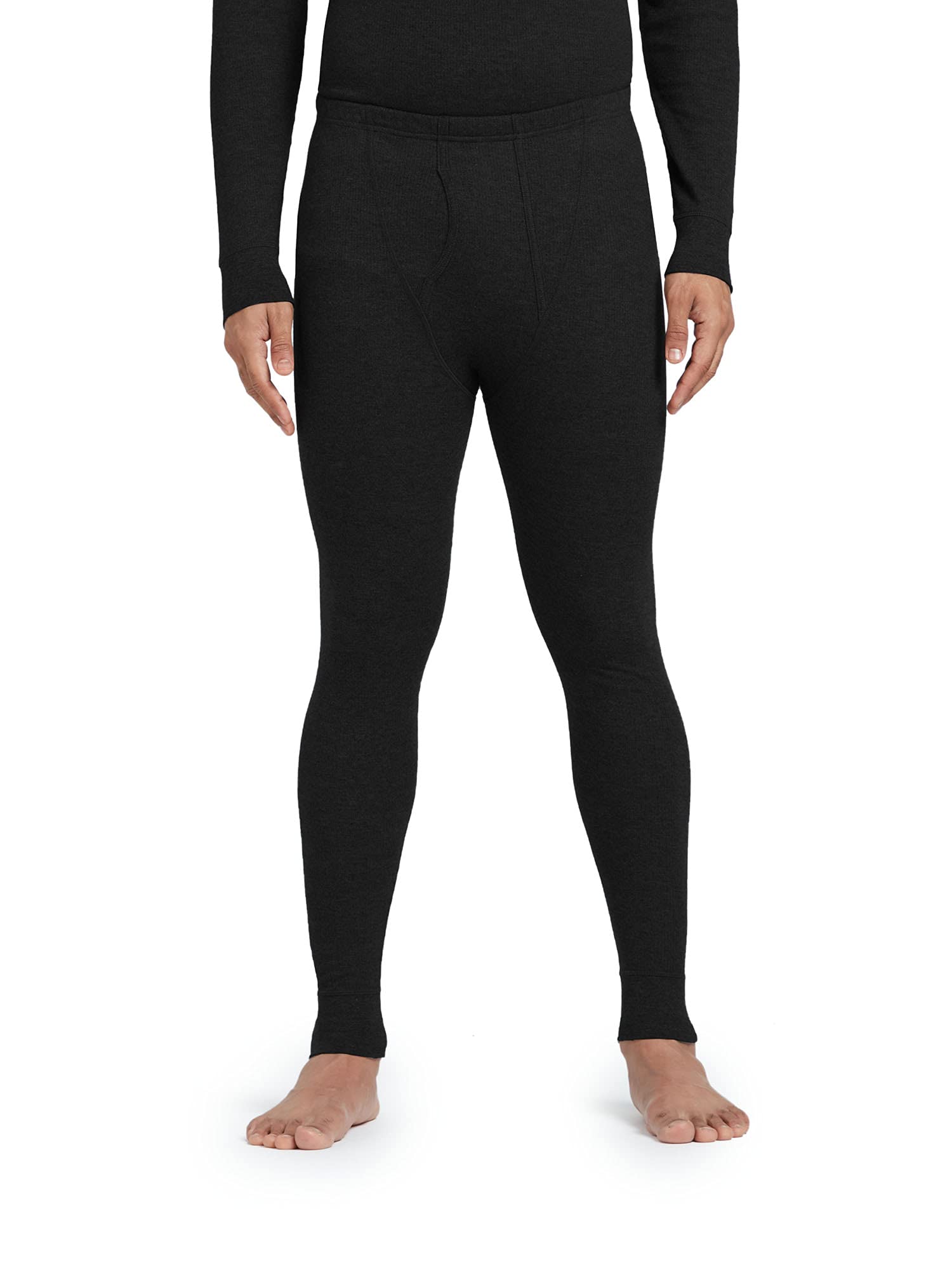XYXX Mens Thermal Bottoms | Antibacterial, Skin Friendly with Superior Heat Retention | Slim Fit Full Length Solid Alpine Intel