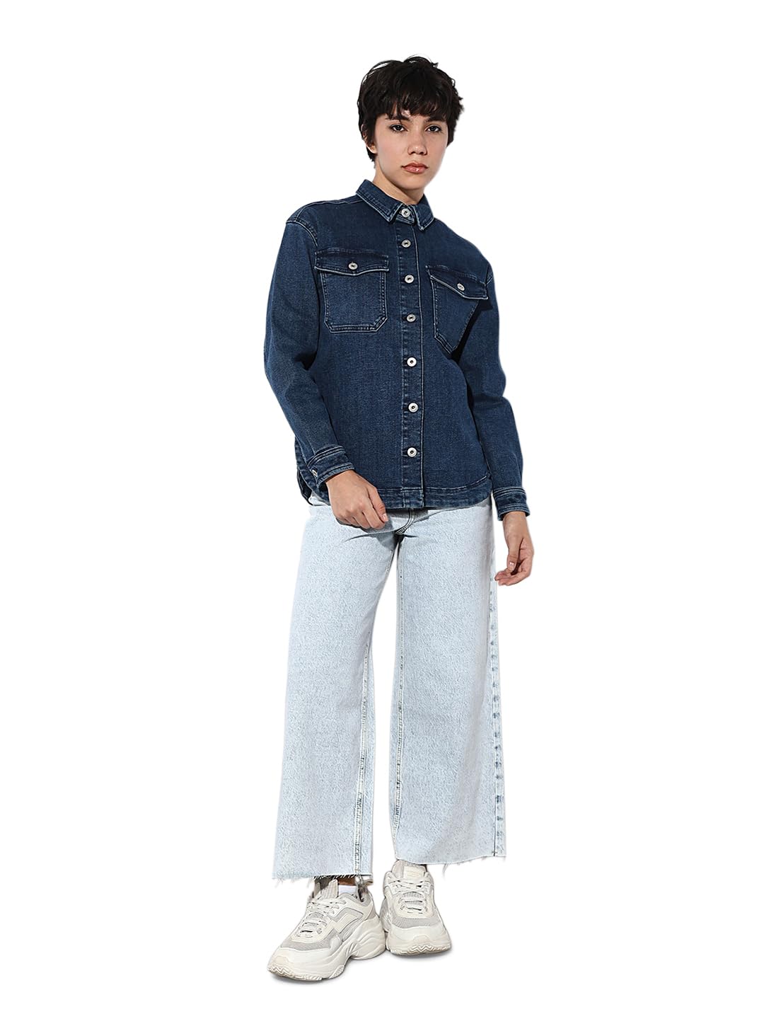 ONLY Womens Regular Fit Dark Blue Jacket 2