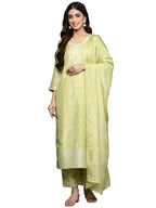 Libas Women'S Silk Blend Kurta Set (38109O_Green