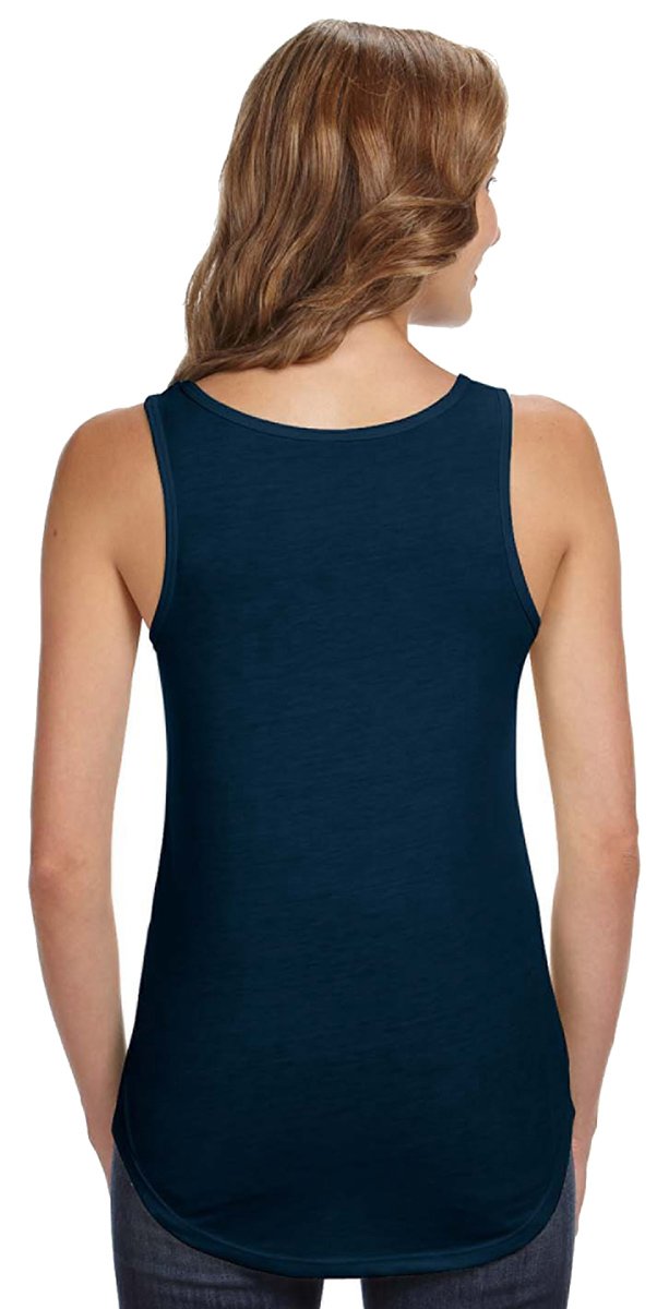 Ladies Flowy V-Neck Tank - cORAL - S(D0102H7K5N2)