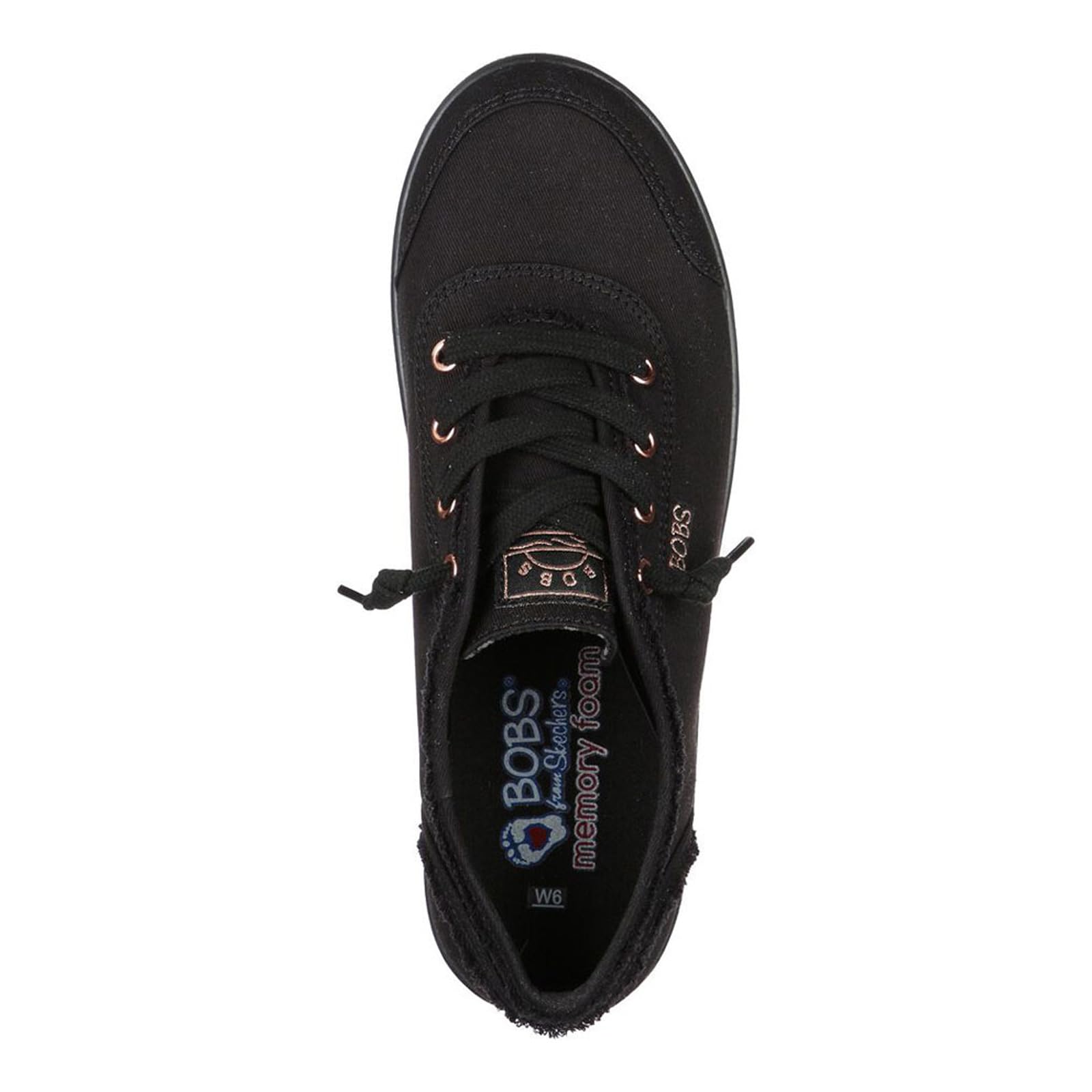 Skechers Women's Bobs B Cute Sneaker, Black Black, 7.5 Wide