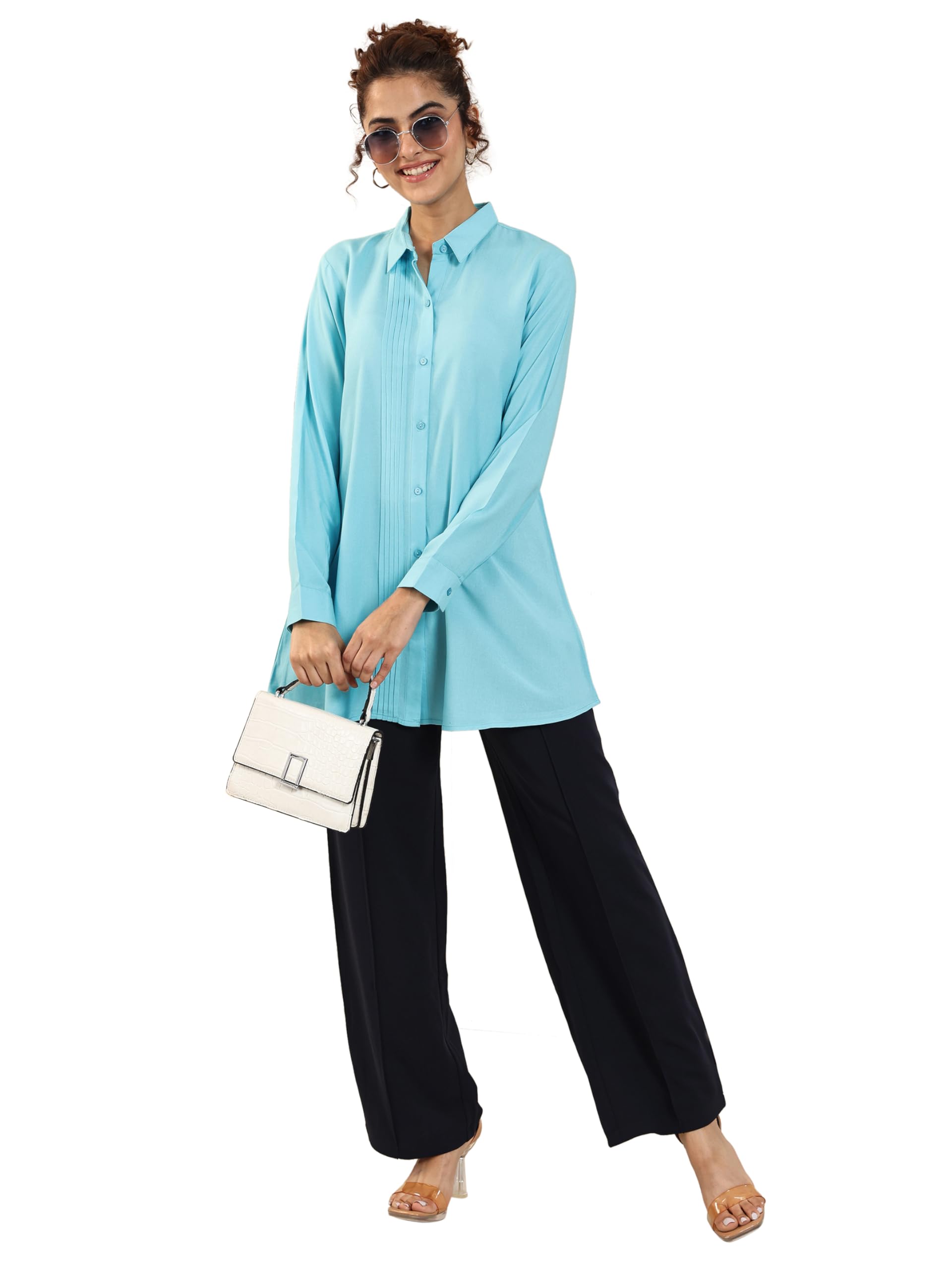 Gerua By Libas Solid Viscose Straight Kurti