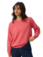 The Souled Store Citrus Splash Women and Girls Long Sleeves Round Neck Cotton Blend Oversized Sweatshirts