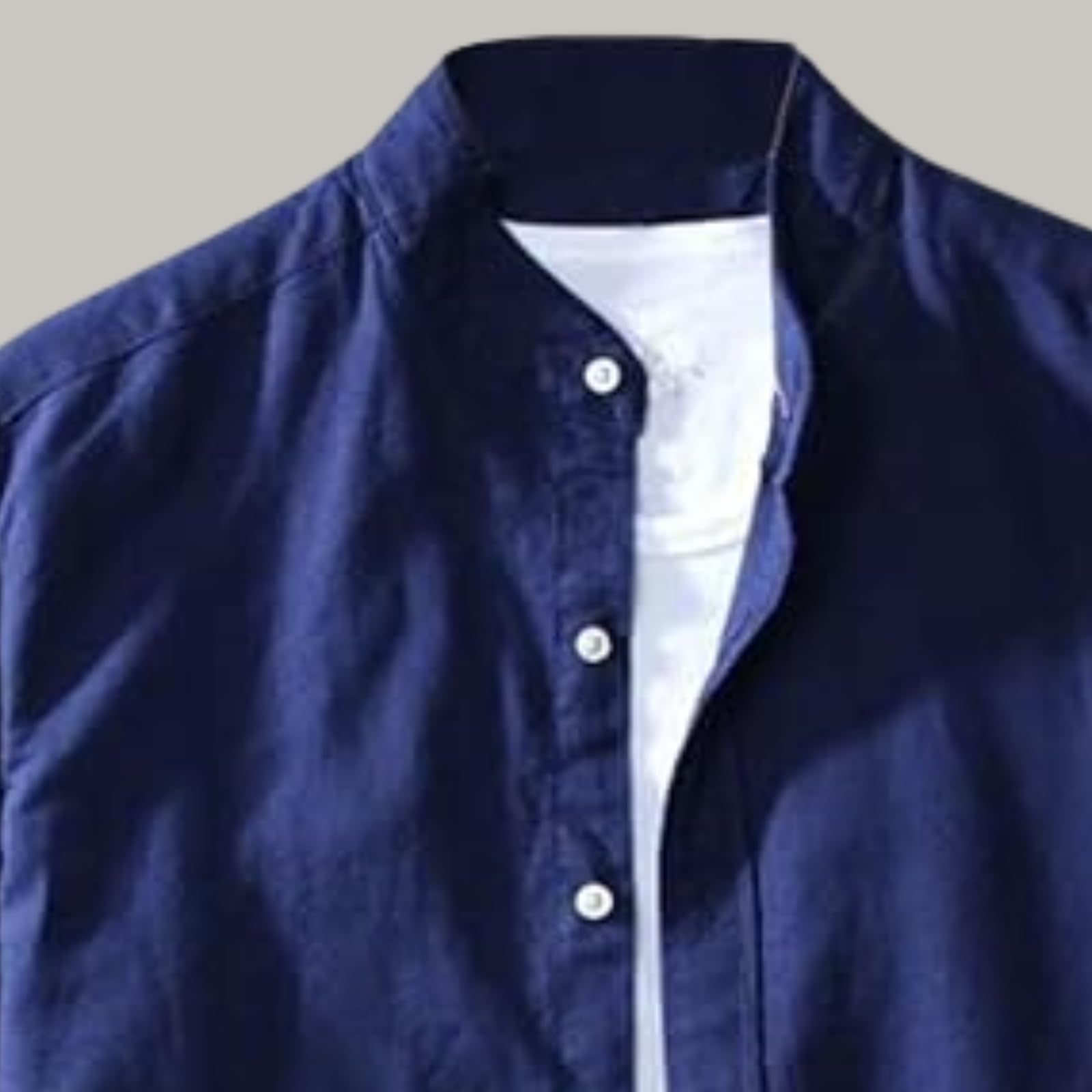 Rebelify MenS Cotton Blend Shirt With Full Sleeves Spread Collar Solid Pattern Botton Down Closure Relaxed Fit And Standard Len