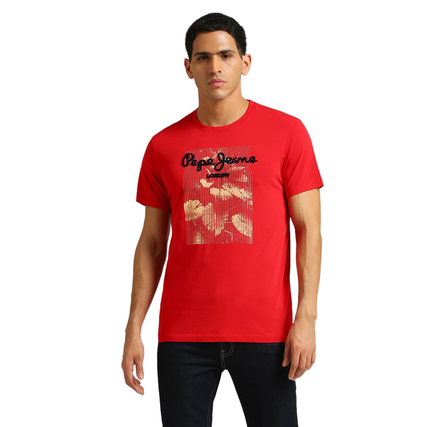 Pepe Jeans MenS Slim Fit T-Shirt (Pm509533_Red