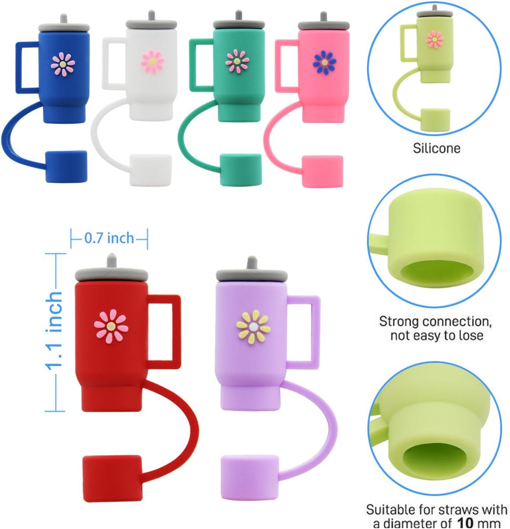 Fits 30oz 40oz Tumbler Cup Straw Topper Cover Drink Topper Drink Cup Cover for Accessories Straw Cap Reusable Straw Cover