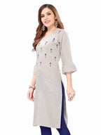 Sanisa Women'S Rayon Regular Fit Kurta