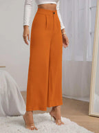 Kotty Womens Solid Regular Fit Trousers Bronze