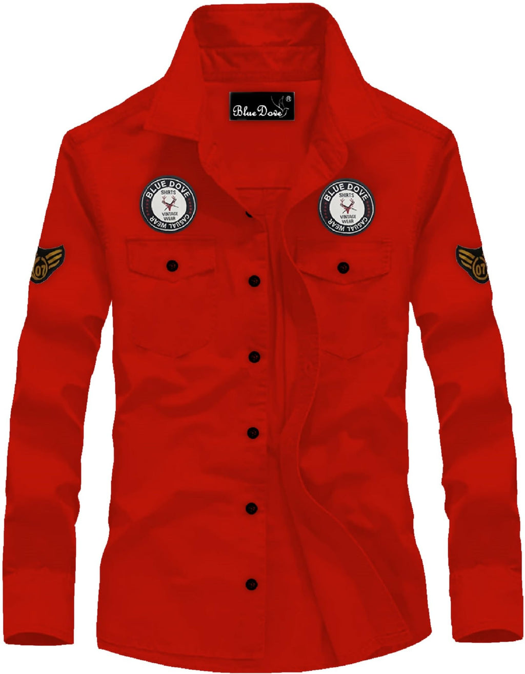 Kadiyu Double Pocket MenS Casual Shirt - Regular Fit, Solid Spread Collar, Versatile Everyday Wear, Comfortable And Stylish Desi