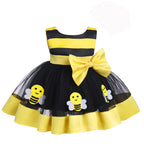Newborn Toddler Baby Girl Princess Dress Up Cake Smash Birthday Tutu Ruffle Dress+Headband Summer Outfits Halloween Christmas