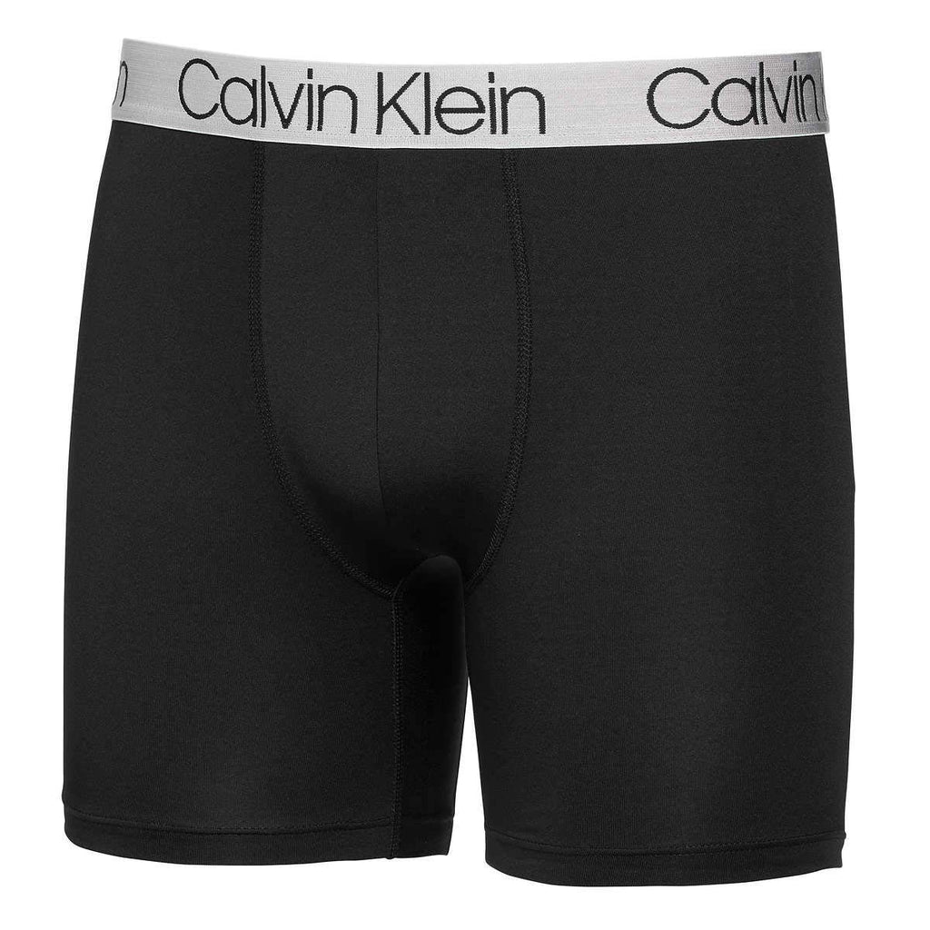 Calvin Klein Mens 3 Pack Chromatic Microfiber Boxer Briefs (Black/Grey/Black, X-Large)