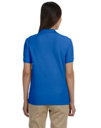 Ladies Pima Piqu Y-collar Polo - WHITE - XS(D0102H7Y76J)
