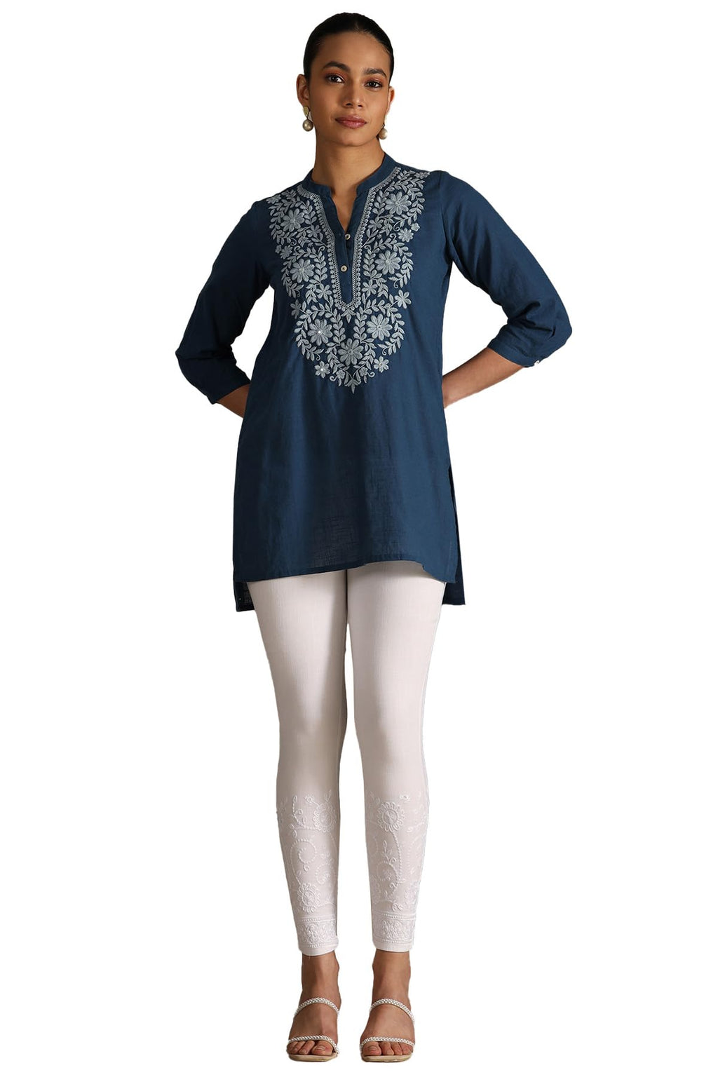 Soch Women Pattern:embroidered Fabric:viscose Blend Closure:slip On Package Contains: Pant