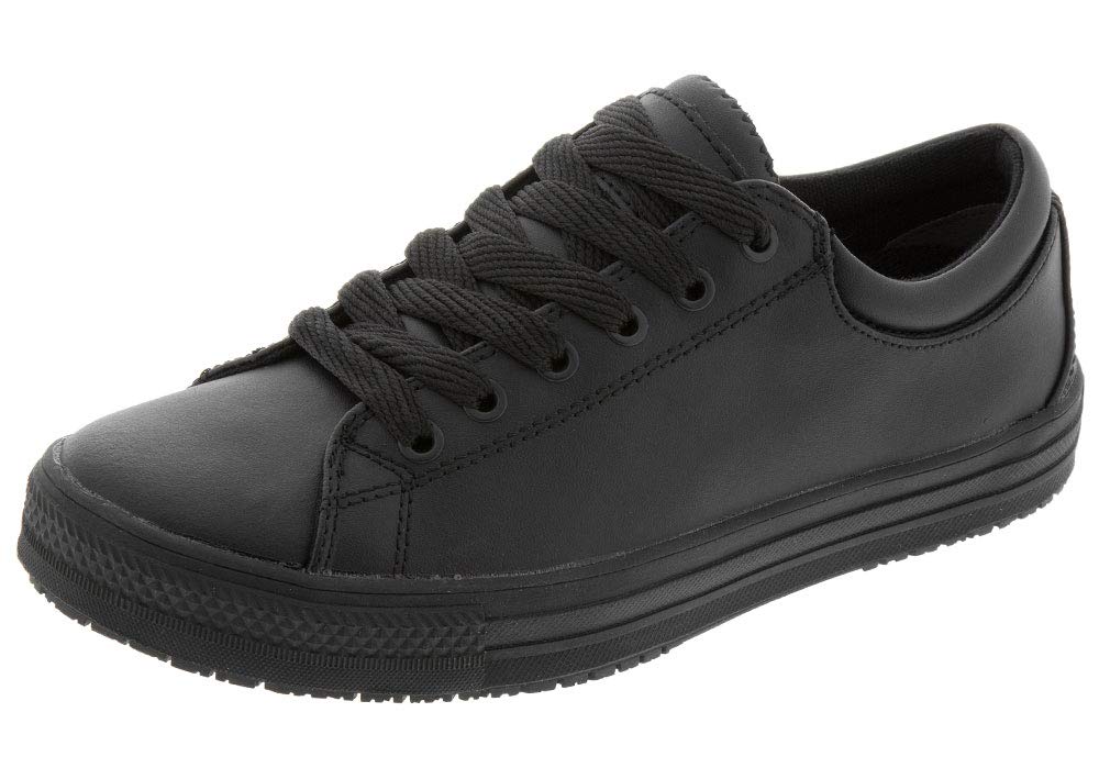 Genuine Grip 270-6M Mens Slip-Resistant Retro Lace-up Work Shoes  Black - Size 6