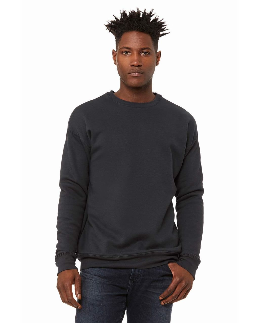 Unisex Drop Shoulder Fleece - WHITE - XS(D0102H7W95P)